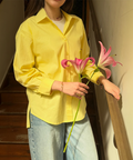 Everyday Poplin Baby Yellow Shirt