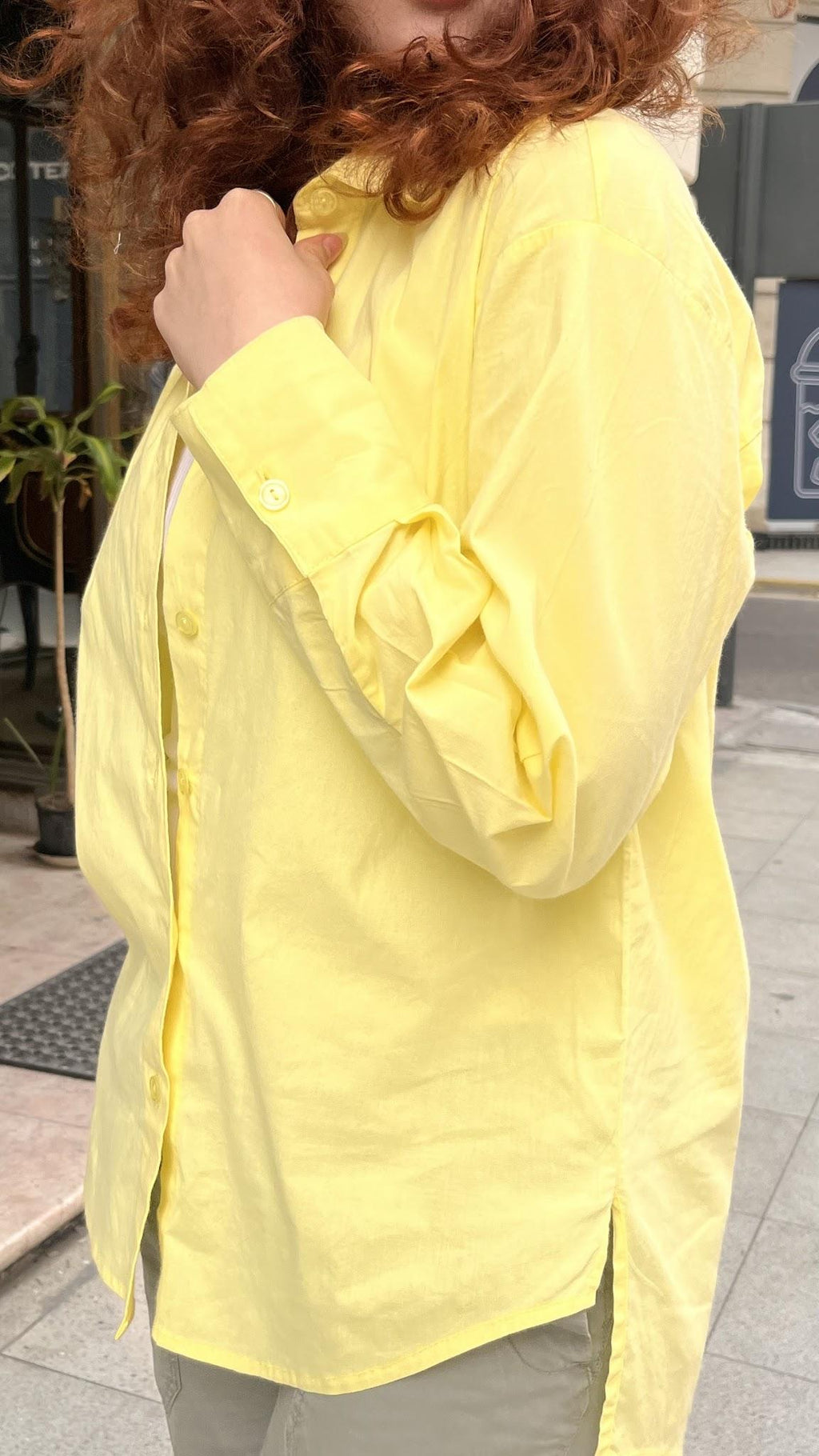 Everyday Poplin Baby Yellow Shirt