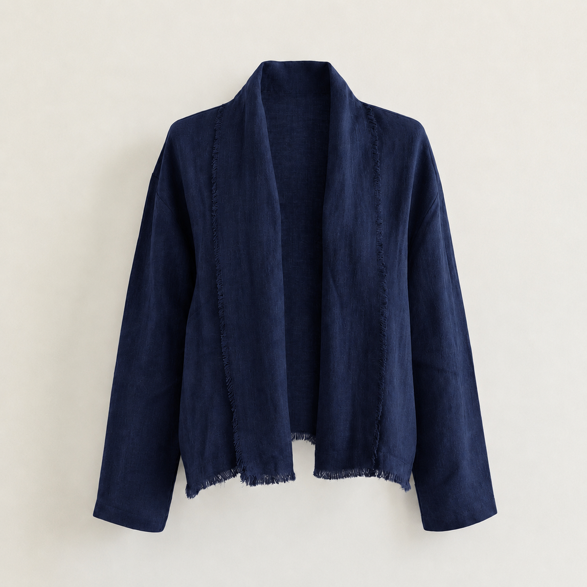 Linen muse mid Kimono - Navy blue
